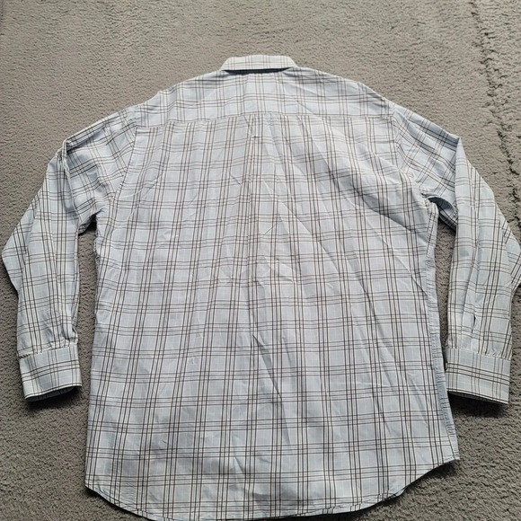 Peter Millar Shirt Mens XL Blue Plaid‎ Casual Button Down Long Sleeve Formal - Picture 3 of 12